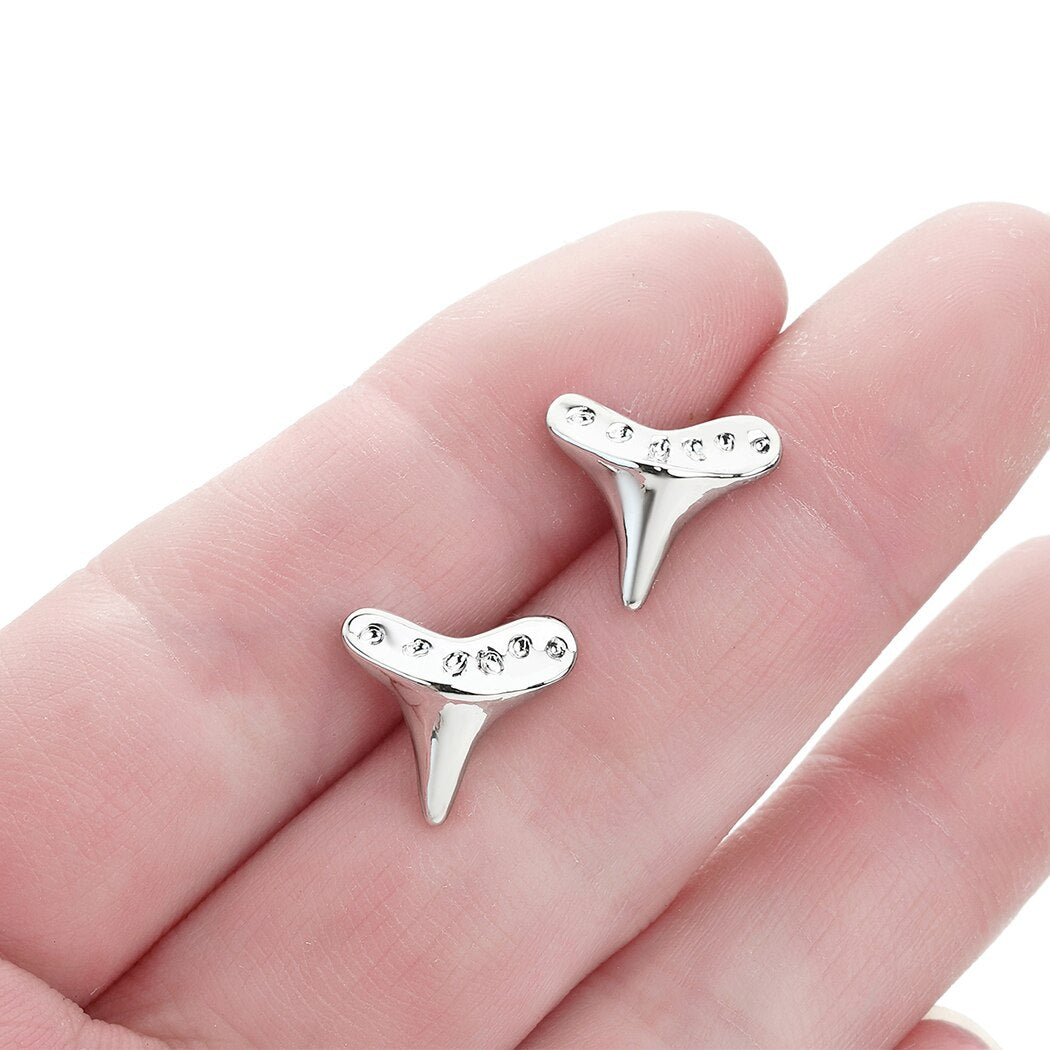 Unique  Shark Teeth Stud Earrings - animalchanel
