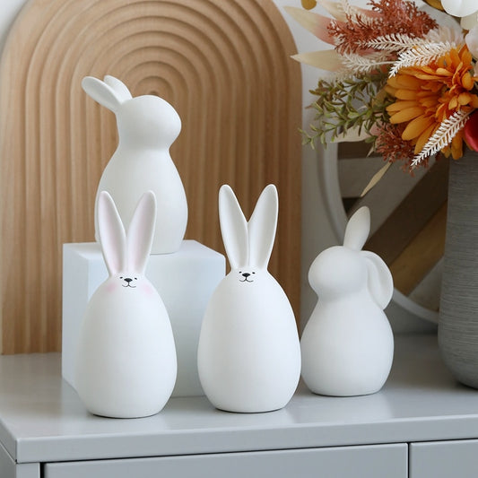 Cute Ceramics Rabbit Figurines