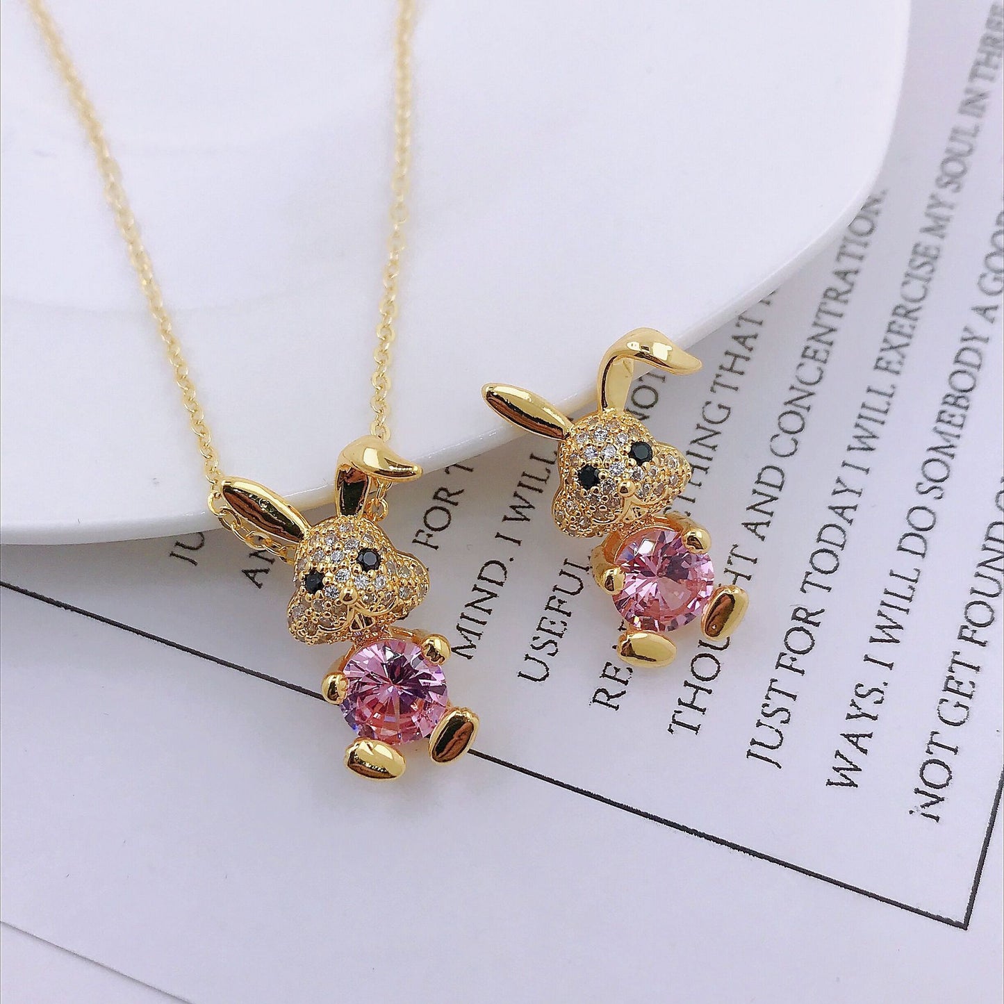 cute rabbit pendant - animalchanel