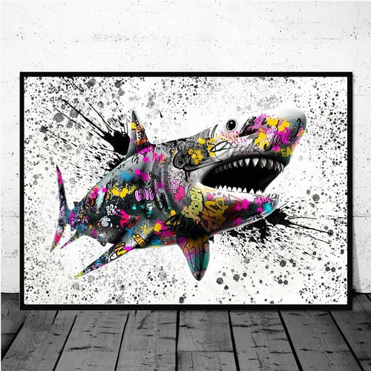 Amazing  Shark Canvas - animalchanel