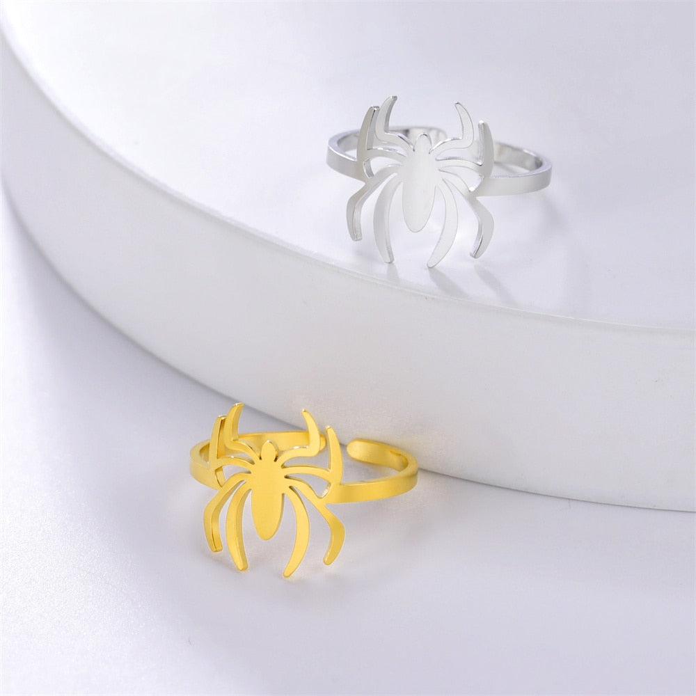 Simple Shape Spider Rings