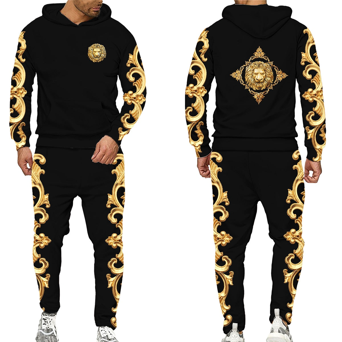 Unique Lion Hoodie Suit