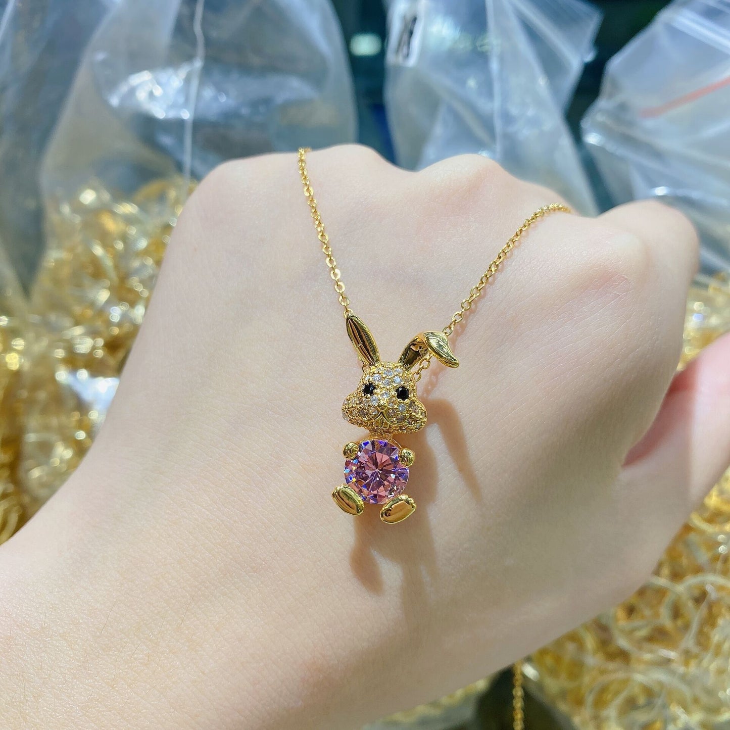 cute rabbit pendant - animalchanel