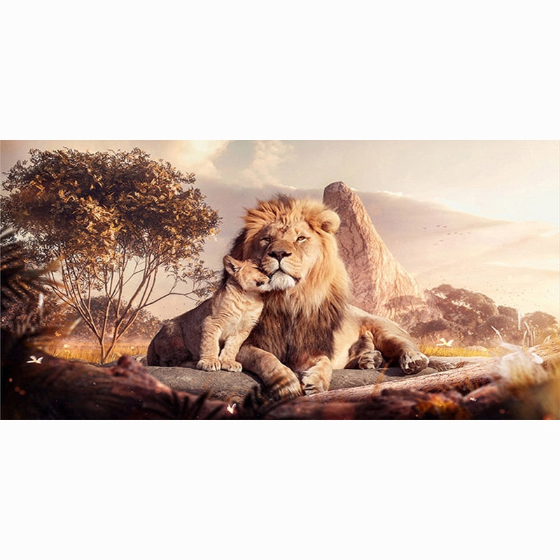 Modern Lion  Canvas