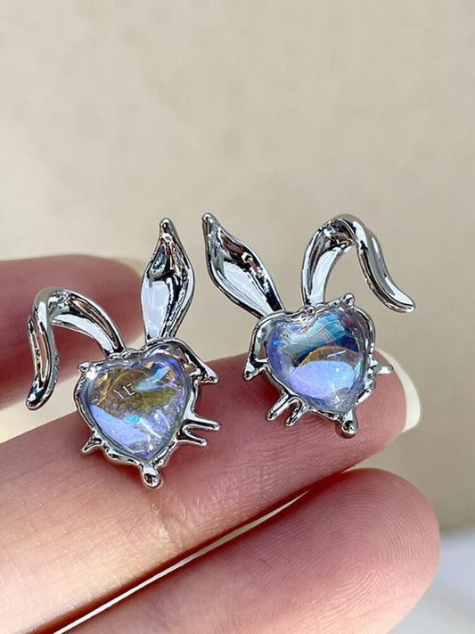 Cute S925 Silver Rabbit  Earrings