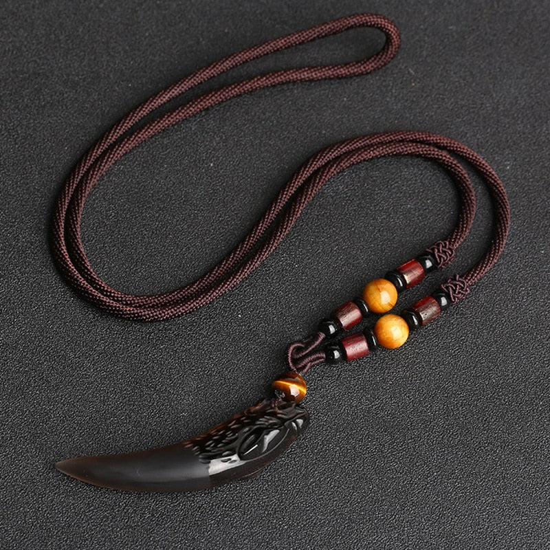 Unique Viking  Wolf Necklace - animalchanel