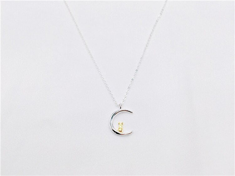 cute Rabbit Moon Necklace